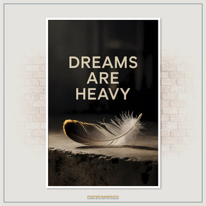 Modern office decor print blending minimalist photography with thoughtful quote