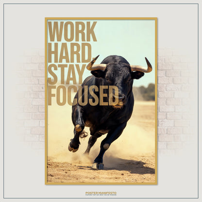 Inspirational wall art featuring strength and determination.